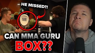 Can The MMA Guru ACTUALLY Box NEW TRAINING FOOTAGE Breakdown Shows His True POTENTIAL [upl. by Held]