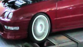 ALL CAR RACING  HONDA INTEGRA 18 TYPE R MUGEN  213HP DYNO TEST [upl. by Saisoj]