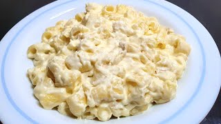 Recette facile de PÂTES à la crème fraîche et au fromage [upl. by Hallie]