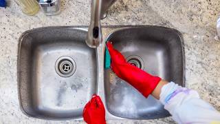 The Essential Guide to Cleaning a Sink  StepbyStep Tutorial 🚰 ✨ [upl. by Ainahtan206]