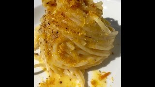 RECIPES IN THIRTY SECONDS Spaghettini con burro bottarga di muggine e scorza di limone [upl. by Tenom275]