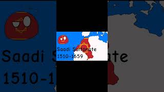 MOROCCAN HISTORY FLAG NOW VS THEN countryballs morocco [upl. by Esyned290]