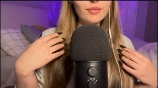 ASMR  HAIR PLAY w LONG NAILS  Raking amp Brushing w Whispers [upl. by Ecnadnak]