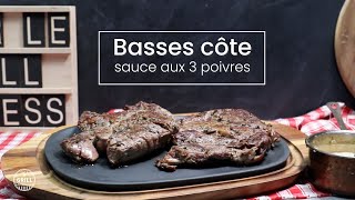 Basses côtes de boeuf et sa sauce aux 3 poivres SurleGrill [upl. by Laughry]