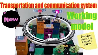 Transportation and communication working model for science exhibition school project schoolproject [upl. by Vachell]