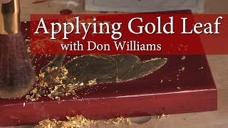 Applying Gold Leaf [upl. by Ardnu866]