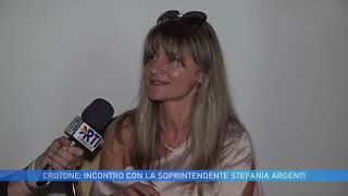 CROTONE INCONTRO CON LA SOPRINTENDENTE STEFANIA ARGENTI [upl. by Nosbig]