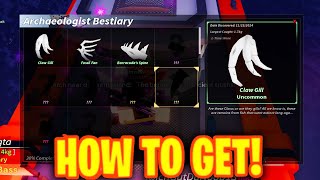 HOW TO GET ALL ARCHAEOLOGIST BESTIARY SHOWCASE In FISCH The Archaeological Hunt [upl. by Ydassac]