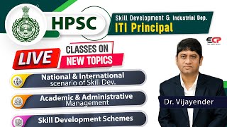 Live classes of New Topics for HPSC ITI Principal starting from 6 July 2024 [upl. by Nauquf]