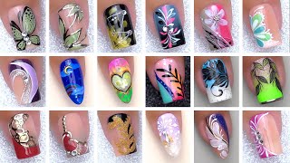 New Nails Art For Summer  Mix Color Nail Design  Nails Inspiration [upl. by Arries]