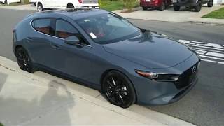 2019 Mazda3 Manual Polymetal Grey Red Interior Owners Review [upl. by Enaxor]