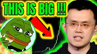 PEPE COIN PRICE PREDICTION 🔥 TODAY IS THE DAY🌩🐸🐳 BINANCE  🐸 PEPE NEWS [upl. by Fernand]