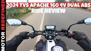 Finally 2024 TVS Apache RTR 160 4V SE Dual ABS Ride Review  Better Than Bajaj Pulsar N160 [upl. by Knitter]