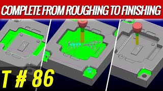 From roughing to finish – Powermill Tutorial – Powermill programming – Powermill 2024 [upl. by Hoang]