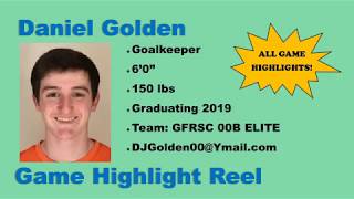 Daniel Golden Soccer Goalkeeper Highlights [upl. by Drescher]