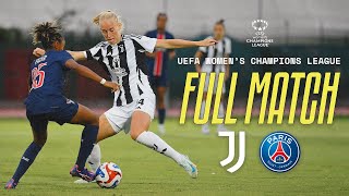 FULL MATCH  Juventus Women  PSG Féminines  UWCL Round 2  First Leg [upl. by Jabin]