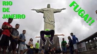 😱 PARKOUR NO CRISTO  FUGA ALUCINANTE O SEGURANÇA VEIO ATRAS ► ADRENALINA TOTAL [upl. by Kalmick]