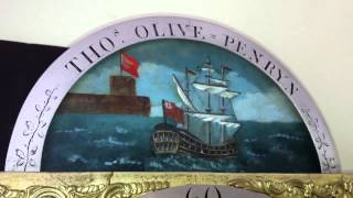 Antique Automata Longcase Clock with Rocking Ship [upl. by Sorazal]