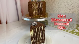 МЕГА ШОКОЛАДНЫЙ МЕДОВЫЙ ТОРТ Қазақша рецепт [upl. by Jinny]