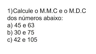 MMC e MDC  Mínimo Múltiplo Comum e Máximo Divisor Comum [upl. by Stucker]