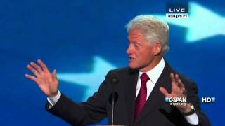 Bill Clinton speaks at the 2012 DNC CSPAN  Full Speech [upl. by Elkcim]