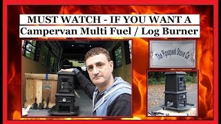 PIPSQUEAK Mini Multi Fuel Burner UNBOXING  Wood  Log  Coal  SavvySurf  Vanlife [upl. by Airun]