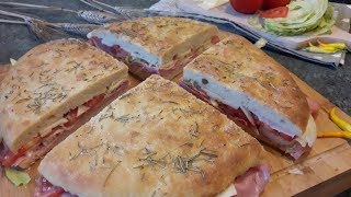 FOCACCIA DI PANE CON LIEVITO MADRE [upl. by Gilud583]