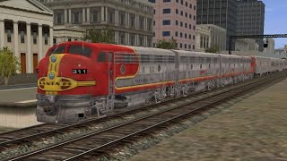 Trainz 1 ATSF 311 pass by [upl. by Naesad]