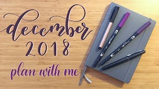 Plan With Me  December 2018 [upl. by Noyad]