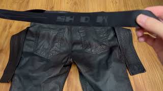 RICK OWENS DRKSHDW EASY CREATCH CUT WAX JEANS EXPERIENCE [upl. by Leinad]