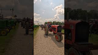 Tractor Parade Line Up  Rushville Indiana Tractor Show shorts [upl. by Frye]