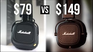 79 Marshall Major 2 Bluetooth vs 149 Major 3 BT [upl. by Aratahs]