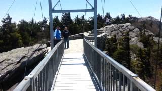 Mile High Swinging Bridge  Grandfather Mountain [upl. by Mika948]