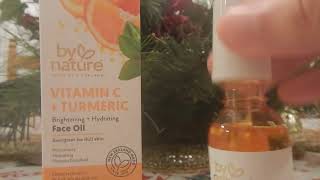 BY NATURE VITAMIN C  TURMERIC FACE OIL [upl. by Assenav]