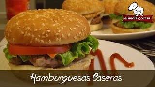 Como hacer HAMBURGUESAS caseras Receta fácil y rápida  Homemade Burguers envidiacocina 37 [upl. by Ottillia]