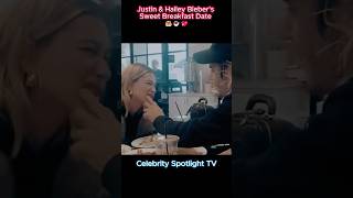 Justin amp Hailey Biebers Sweet Breakfast Date 🥞☕💖JustinAndHaileyBieberBreakfastCoupleGoalsshorts [upl. by Attah952]