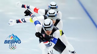 United States wins first mens team pursuit medal since 2010  Winter Olympics 2022  NBC Sports [upl. by Hartfield511]