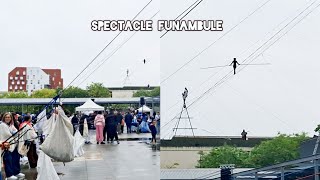 Spectacle Funambule Tightrope walker show France [upl. by Libbi]