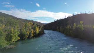 Beautiful Kenai River  4K Drone Footage [upl. by Sartin]