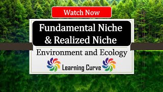 Fundamental Niche and Realized Niche  Ecological Niche  Ecology  UPSC  NEET  In Hindi [upl. by Dupre]