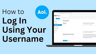 AOL Mail Login Using Username AOL Mail Log In Tutorial For Beginners [upl. by Kiel]