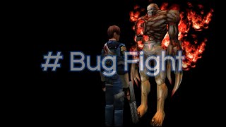 Resident Evil 2 Leon B  Bug Fight [upl. by Hurd]