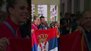 🥇 NOLE NOLE NOLE 🥇🏆 djokernole stigao je u Olimpijsko selonovakdjokovic [upl. by Ahseia]