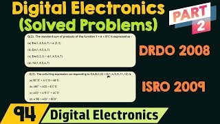 Digital Electronics Previous Year Solution of DRDO amp ISRO Part 2 [upl. by Piane587]