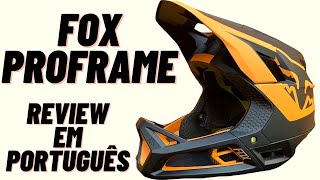 Capacete Fox Proframe review em português Insano este capacete da Fox Primeiras impressões [upl. by Lyontine199]