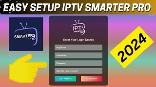 How to set up IPTV smarters pro 2024 [upl. by Minton]