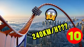 10 Najszybszych rollercoasterów na świecie [upl. by Saidee374]