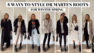 8 WAYS TO STYLE THE DR MARTEN JADON BOOTS  CHUNKY BOOTS OUTFIT IDEAS  jessmsheppard [upl. by Ninel159]