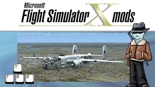 Flight Simulator X Plane Spotlight  North American B25 Mitchell [upl. by Nnywg76]