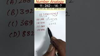 Number Analogy Reasoning Short Tricks  reasoning short tricks rrbntpcrrb ssccgl sscgd sscchsl [upl. by Dasie]